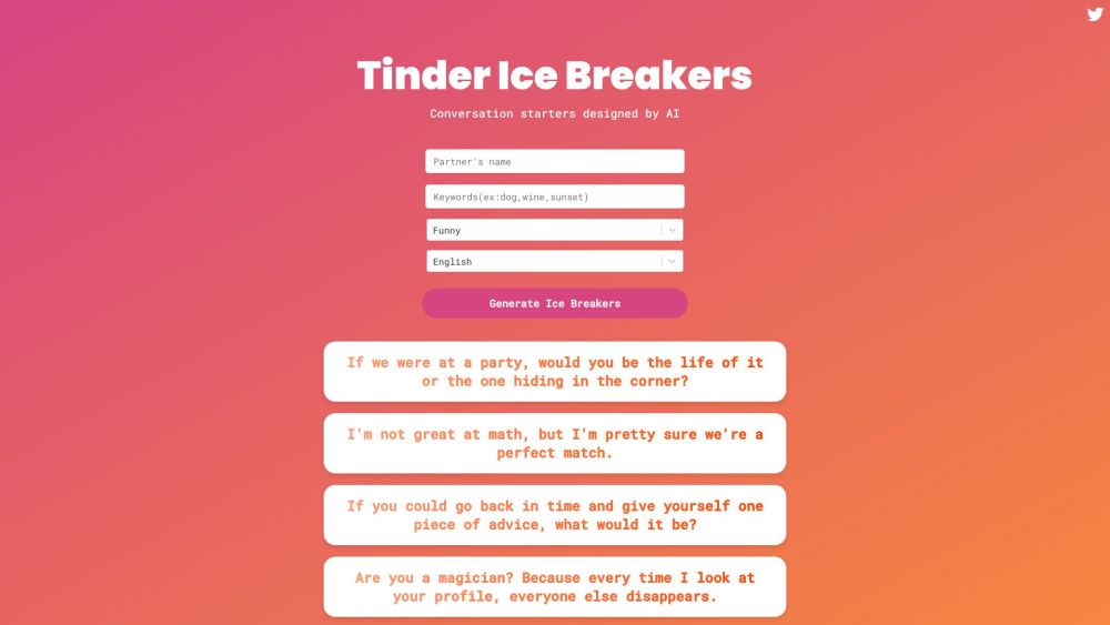 Tinder Ice Breakers AI: Engaging Conversations & Humor