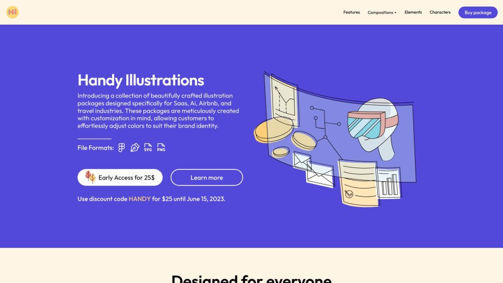 Handy Illustrations: Quality Art for Saas, Ai, Airbnb, Travel