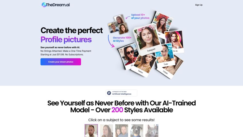 TheDream.ai: AI Platform for Perfect Profile Pictures