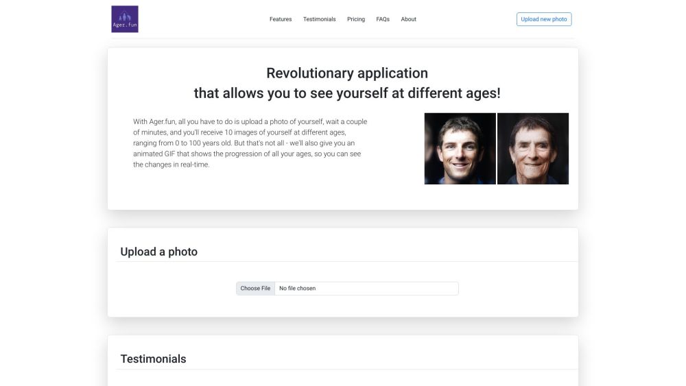 Ager.fun: Age Progression App for Future Self : 10 Age Images, Animated GIF