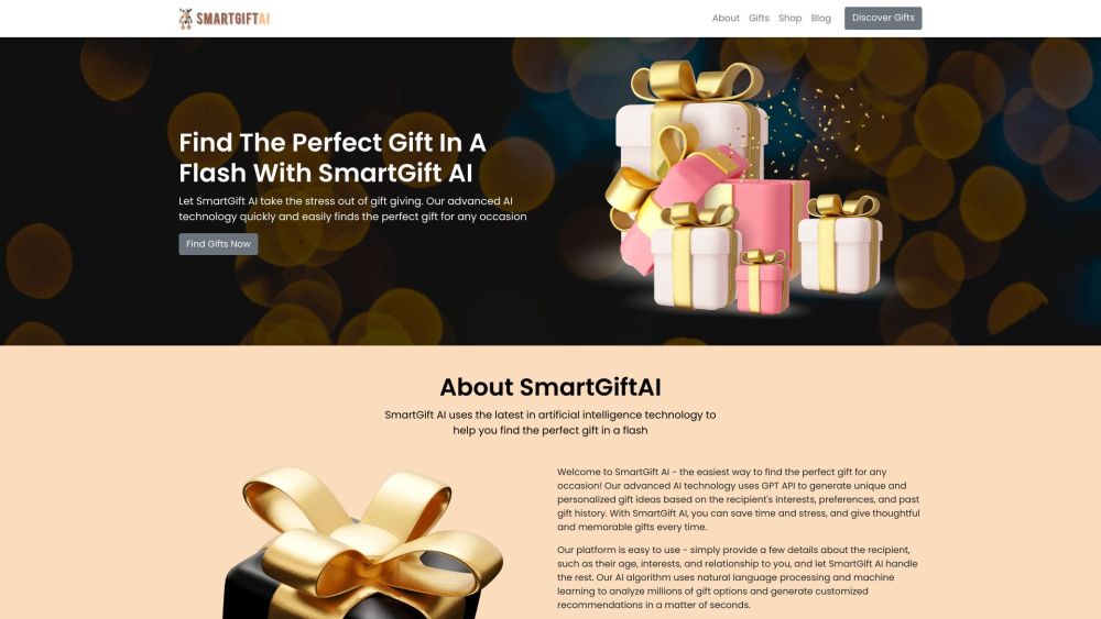 Smart Gift AI: Personalized AI-Powered Gift Recommendations Finder