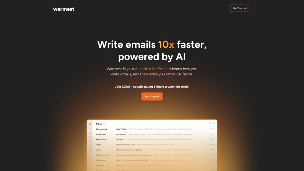 Warmest.ai: AI Email Assistant for Fast, Efficient Communication