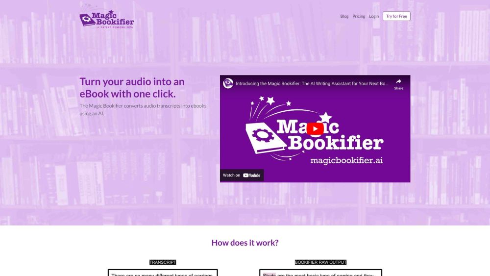 Magic Bookifier: AI App for Fast, High-Quality Book Creation