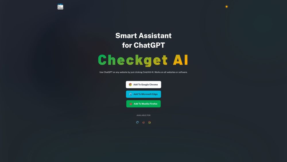 Checkget: AI Assistant for ChatGPT - Universal Website Use & Task Aid