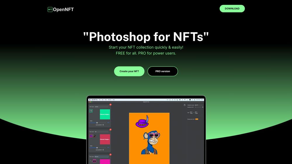 Open NFT: User-Friendly Software for Custom NFT Creation & Minting