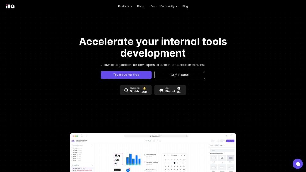 ILLA Cloud: Open-Source Low-Code Platform, Build Apps Fast & Collaborate