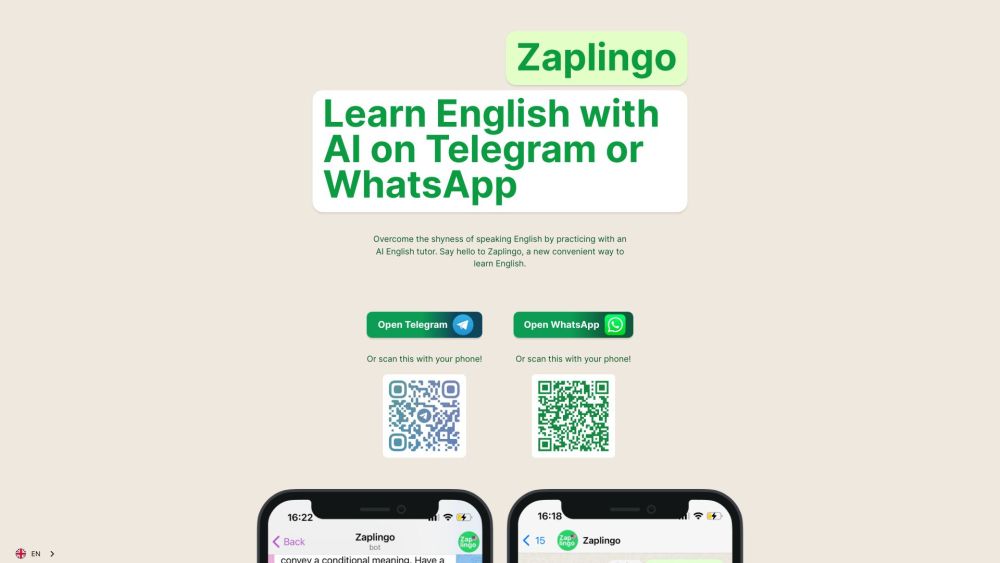 Zaplingo: AI Tutor for Real-Life English Conversations & Instant Feedback