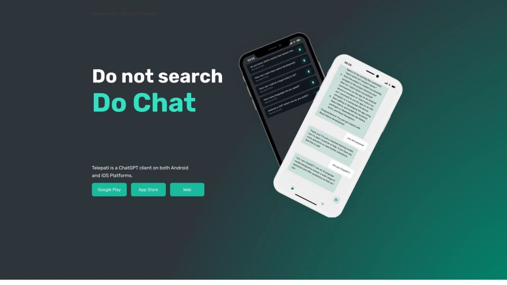 Telepati App: ChatGPT AI, Multi-Lingual Queries on Mobile