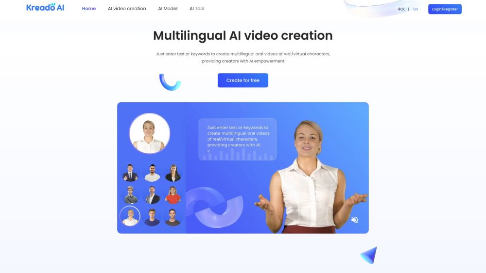 KreadoAI_AIGC: AI Video Creation & Multilingual Capability