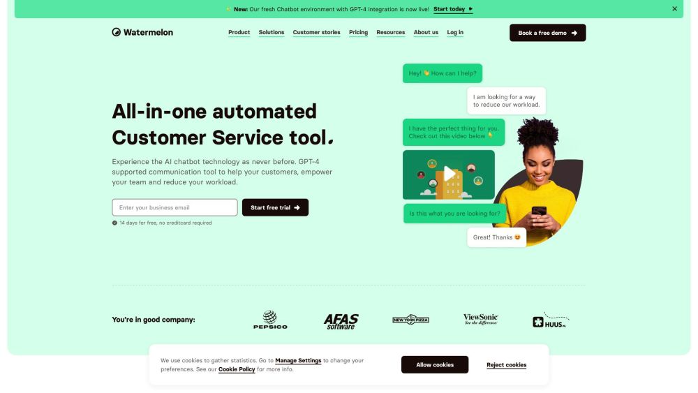 Watermelon: AI-Powered Chatbots for Efficient Customer Service