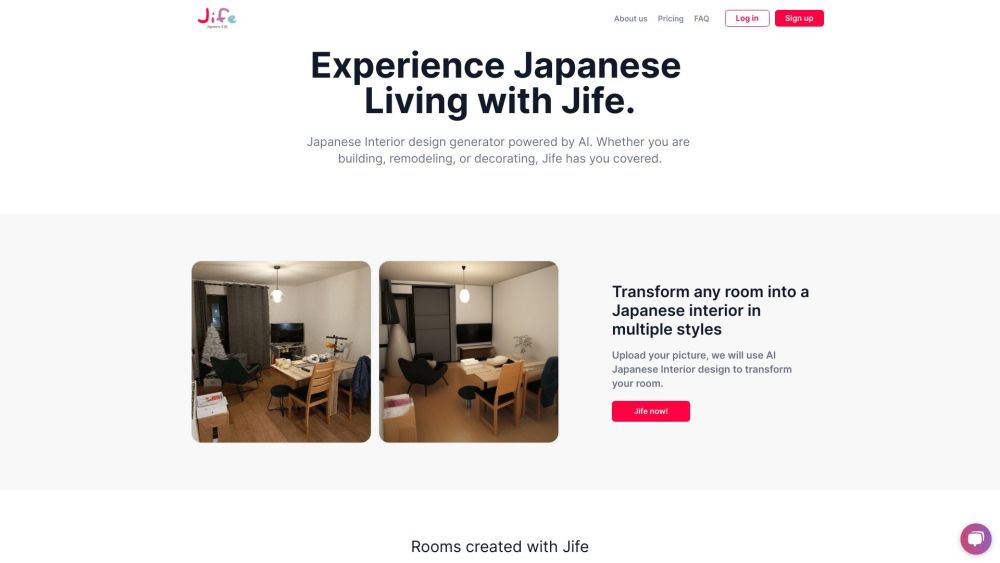 Jife: AI-Powered Platform for Japanese Interior Designs & Solutions