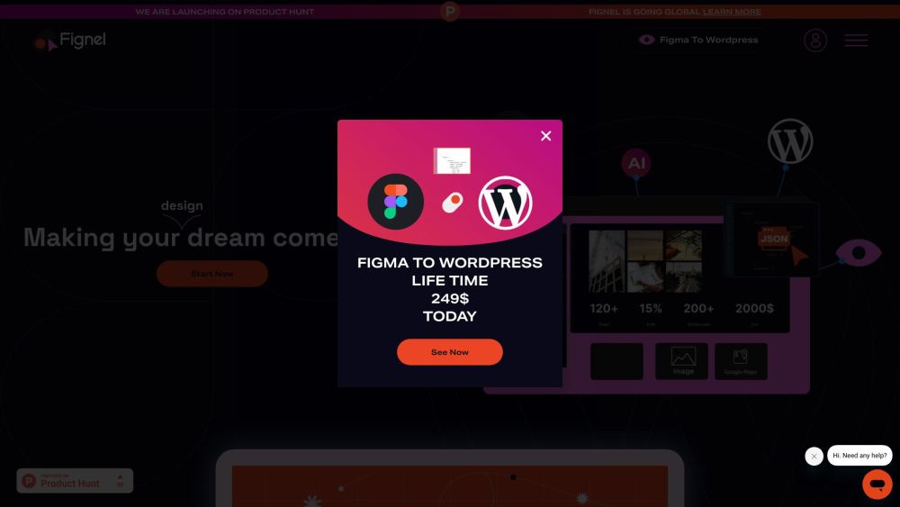 'Fignel: Figma to WordPress Plugin for Easy Site Design'