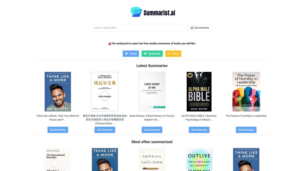 Summarist.ai: AI-Powered Instant Book Summary in Under 30 Seconds