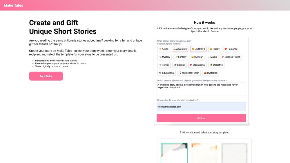 MakeTales: Create Personalized Stories, Unique Digital Gifting Platform