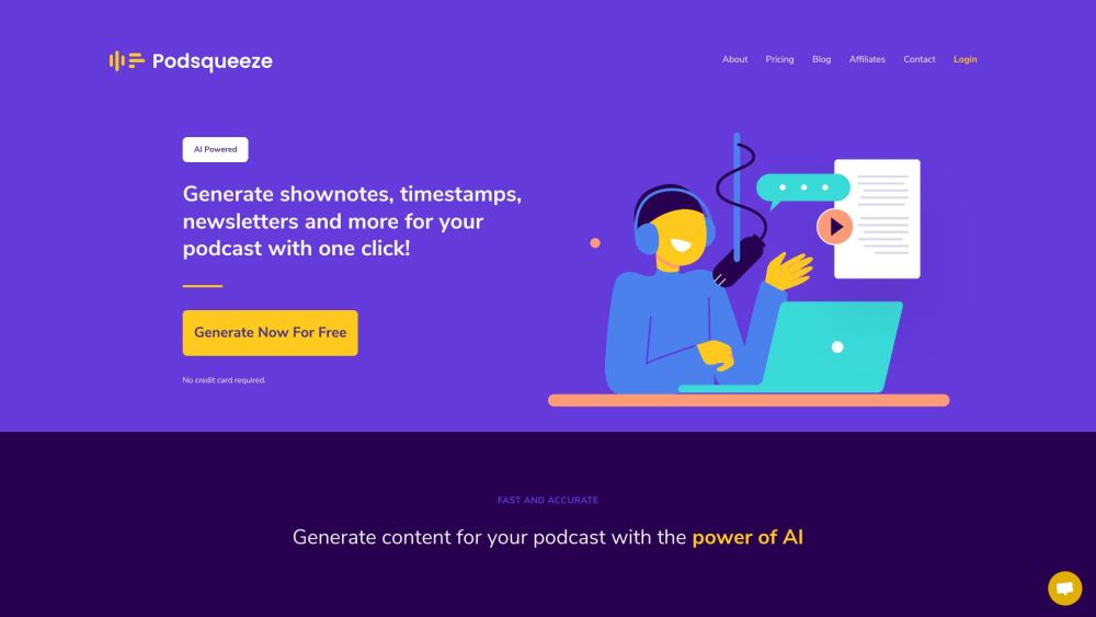 Podsqueeze: AI-Powered Podcast Content Generator & Organizer : Shownotes, Timestamps, Newsletters.