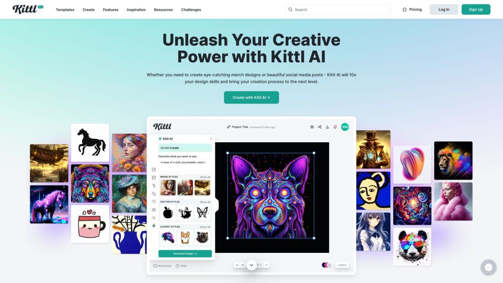 Kittl: AI-Powered Design Tools, Mockup Generator & Premium Fonts