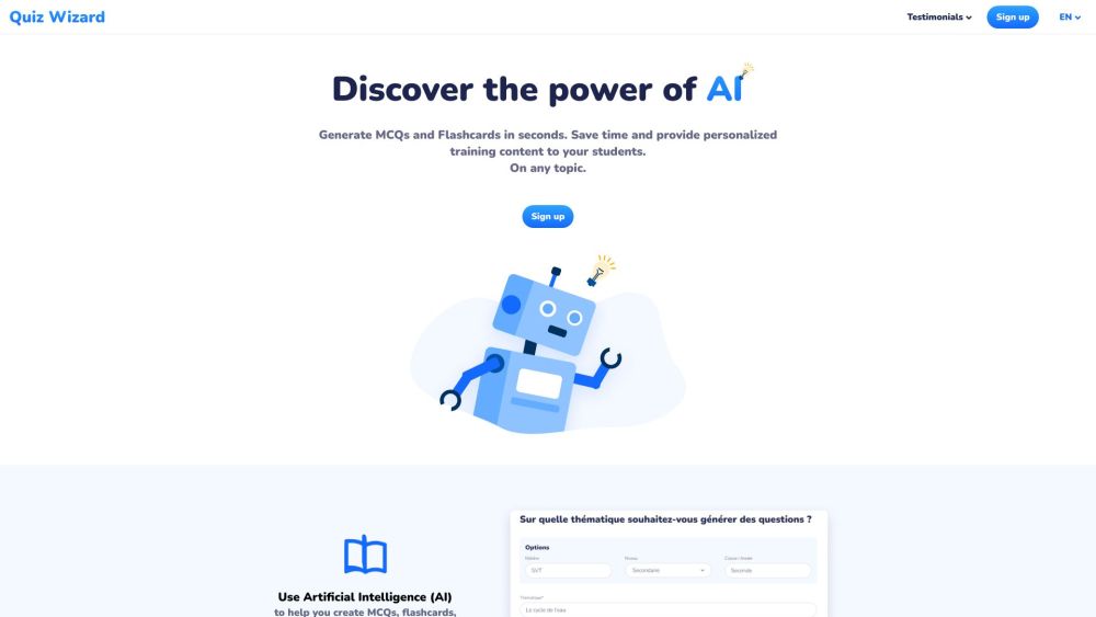 Quiz Wizard: AI MCQ Generator & Personalized Training Tool