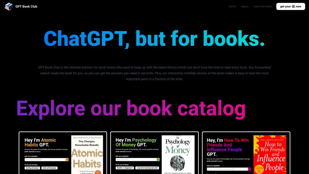 GPT Book Club: AI Q&A, Summaries, Book Insights, Top Quotes