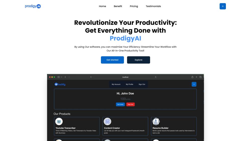 ProdigyAI: Streamline Workflow, Multiple Tools, 24/7 Support