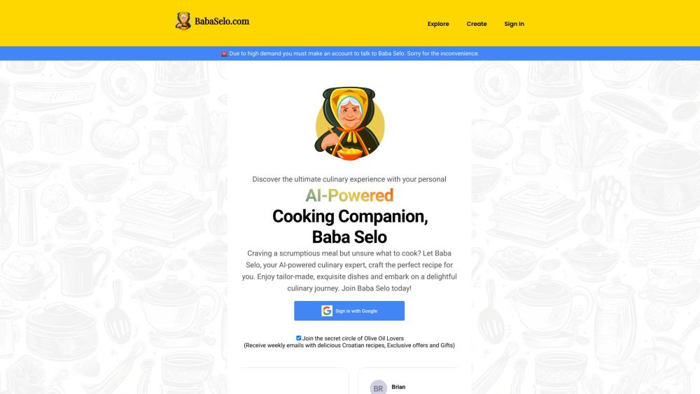 BabaSelo.com : AI-Grandma Recipes Unleashing Culinary Skills