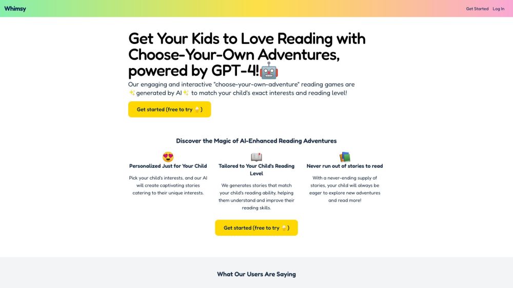 Whimsy: AI-Powered Tool for Kids' Interactive Reading & Writing