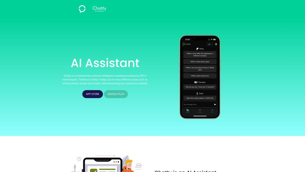 Chatty AI Assistant: GPT-4 Content Writing, Q&A, Expertise in Many Fields