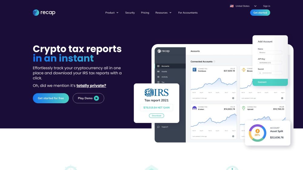 Recap: Crypto Tax Software, Portfolio Tracker, Privacy-focused