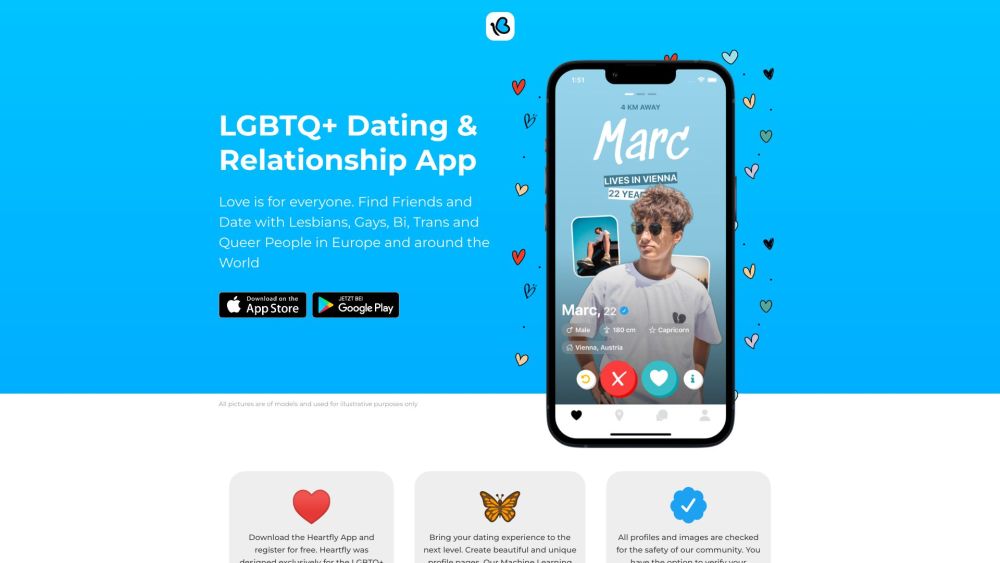 Heartfly: LGBTQ+ Dating App for Love & Friendship, Meet Like-minded People