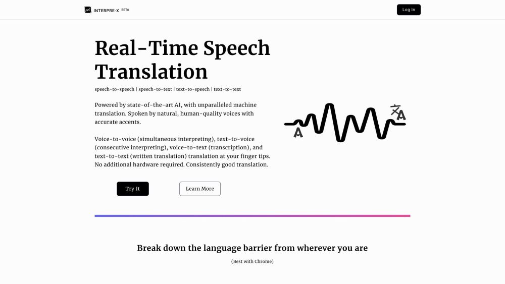 Interpre-X: Real-Time Speech & Text Translation AI