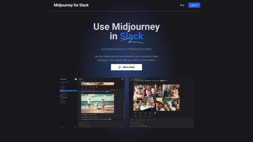 Midjourney for Slack: AI Bot for Creative Image Design in Teams