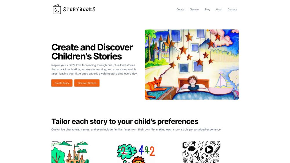 Storybooks: Personalized Bedtime Tales to Foster Creativity & Life Skills