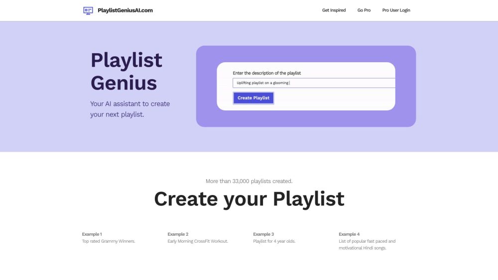 PlaylistGeniusAI : Quick Playlist Creation & Effortless Music Discovery