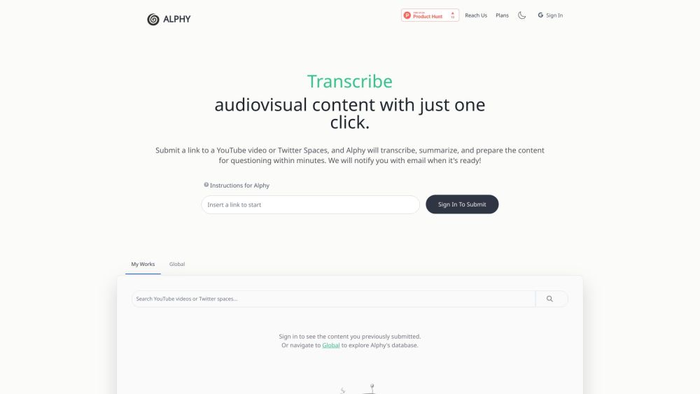 Alphy: AI Audio Transcription, Summarization & QA Services