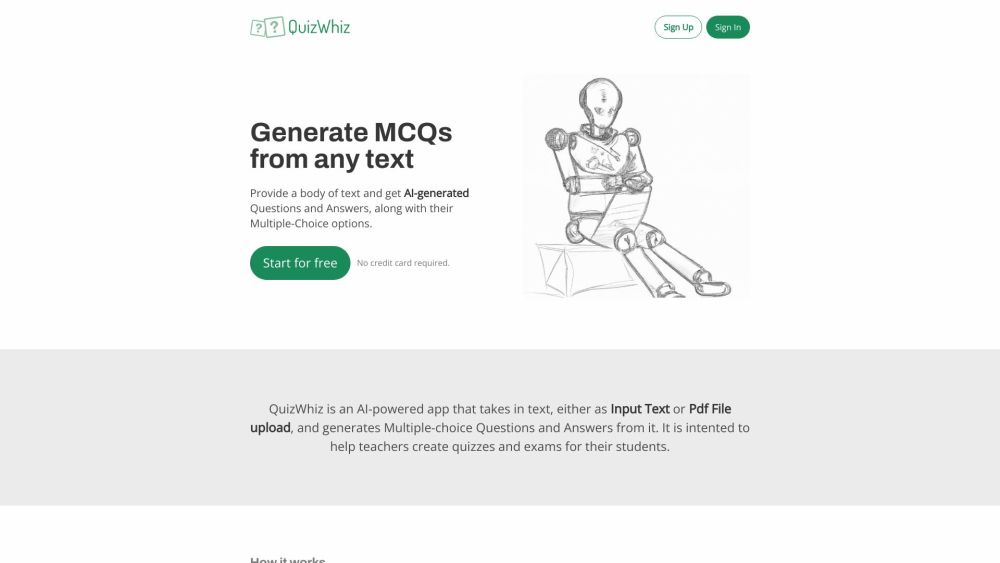 QuizWhiz: AI App for Easy Quiz Creation & Exam Support