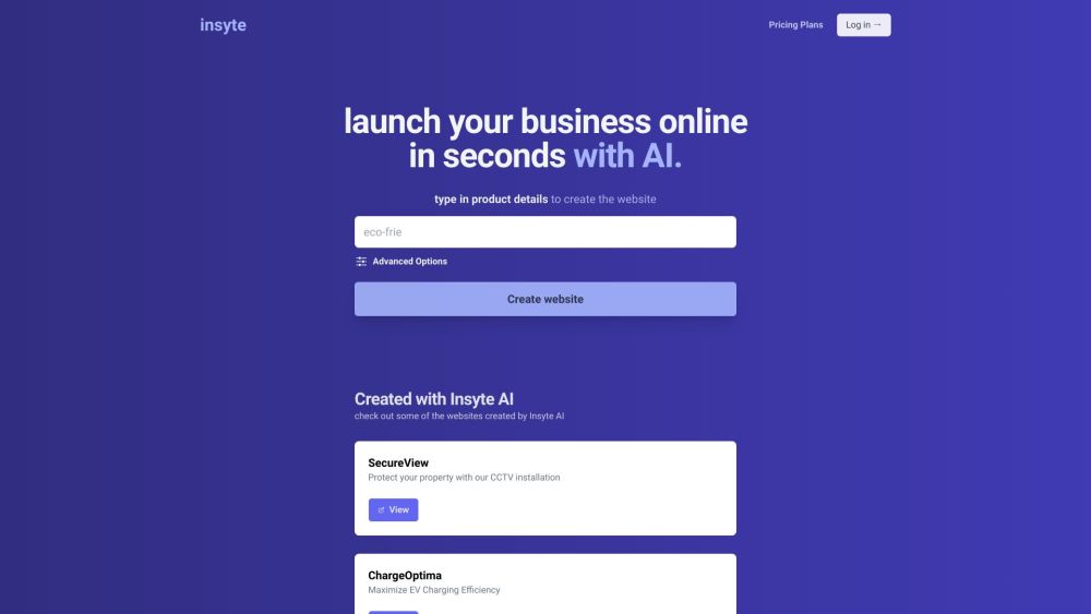 Insyte AI: AI-Powered Builder for High-Converting Landing Pages