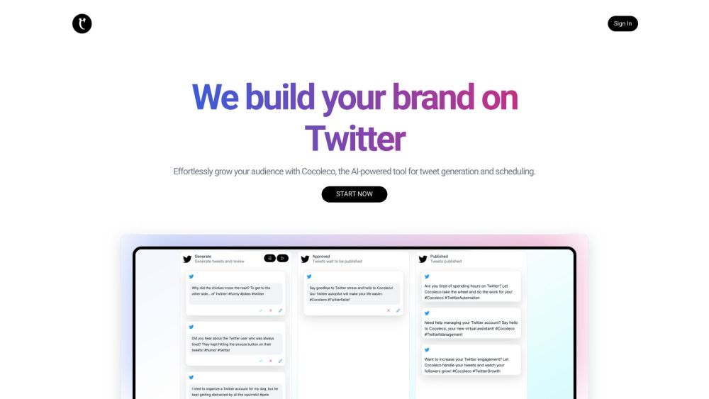 Cocoleco: AI Twitter Manager, Auto Publishing, Performance Analytics