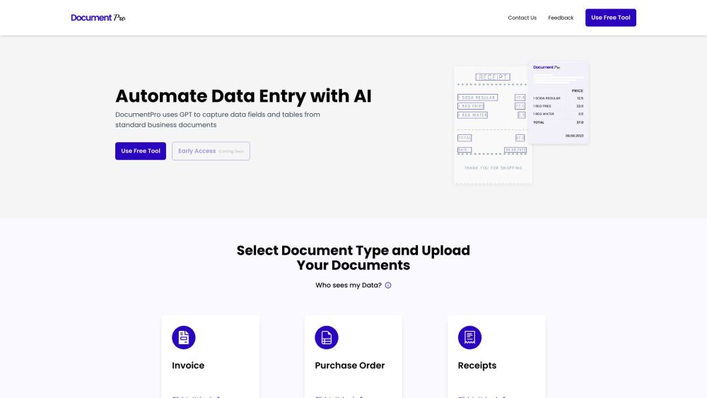 DocumentPro: AI-Powered Data Extraction From Documents & Emails