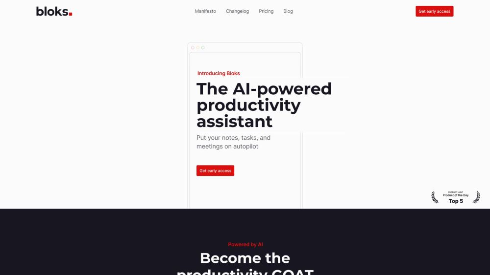 Bloks: AI Assistant for Automating Notes, Tasks & Meetings