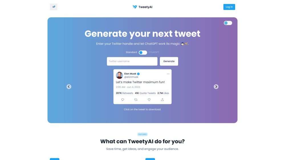 TweetyAI: Boost Brand Presence & Engage Audience with AI Tweets