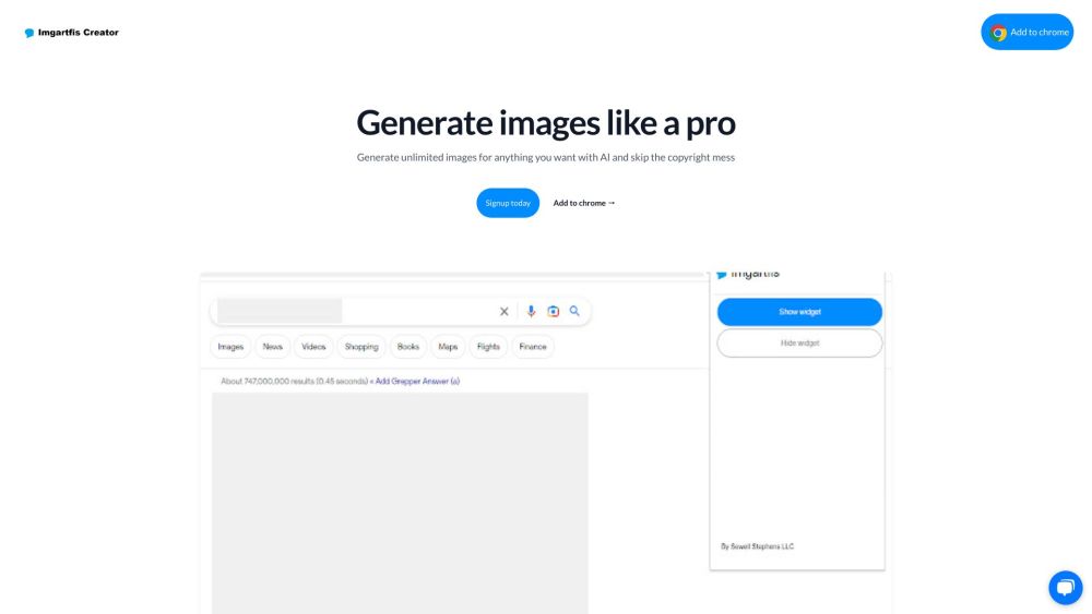 Imgartfis Creator: AI Tool for Unlimited, Copyright-Free Image Generation