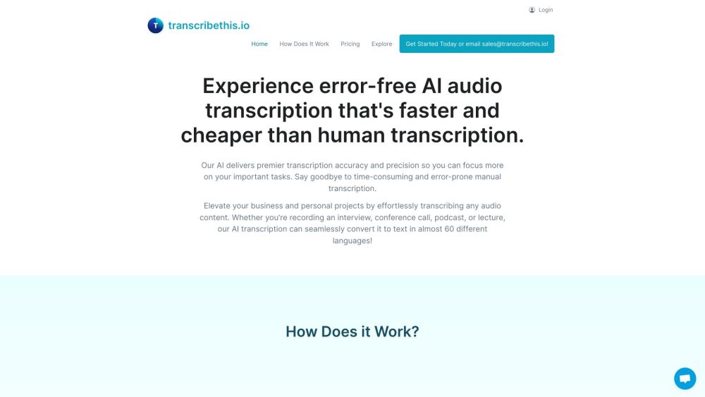 Transcribethis.io: AI Transcription, Faster & Cheaper in 60 Languages