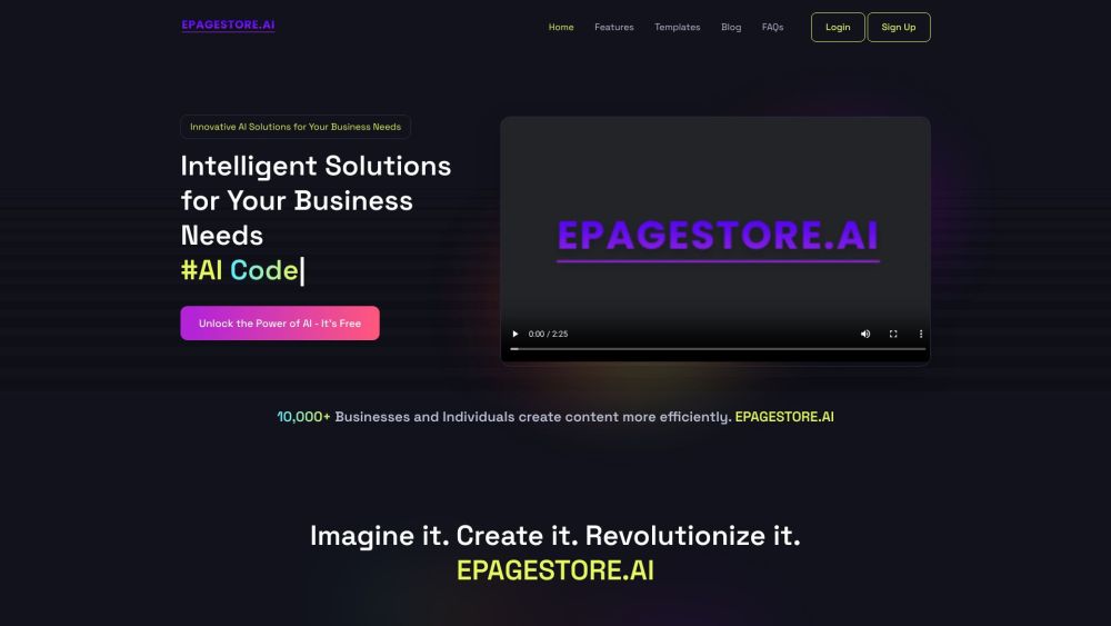 Epagestore.ai : AI-Driven Content, Voiceovers, Chat, Image Gen : AI-powered Services