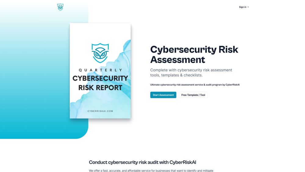 CyberRiskAI: AI-Powered Cybersecurity Risk Assessment & Auditing Tool