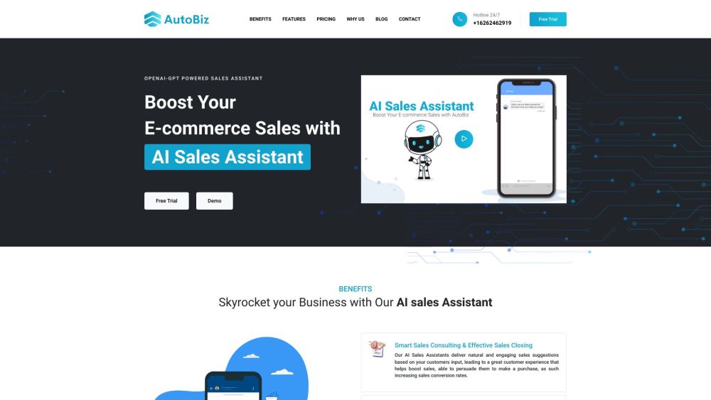 AutoBiz: AI Sales Assistant for Smart Consulting & E-commerce Boost