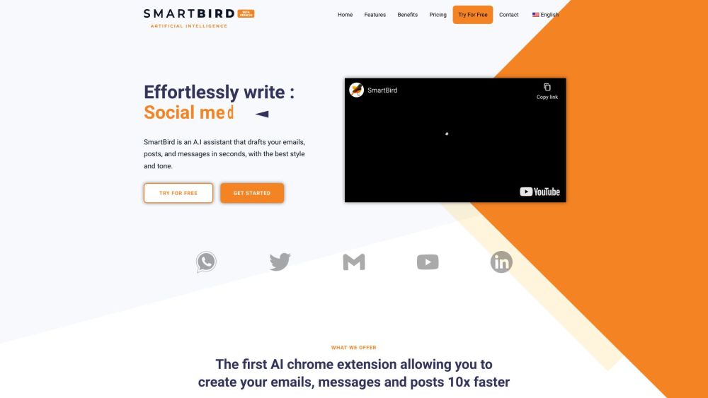 SmartBird: AI Assistant for Quick, Stylish Email & Post Drafting