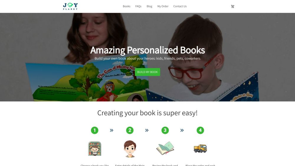 JoyPlanet Store: Personalized Books for All Ages, Unique and Special