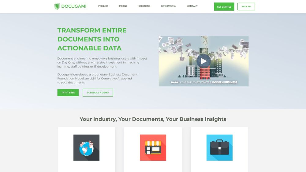 Docugami: AI Contract Management & Intelligent Document Processing