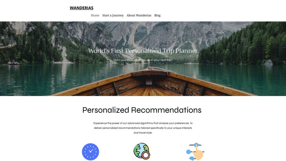 Wanderias: AI-Powered Custom Trip Planner for Personalized Itineraries