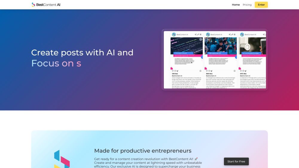 BestContent AI: AI-Powered Content Creation & Automation Tool : Create, Manage, Automate Content