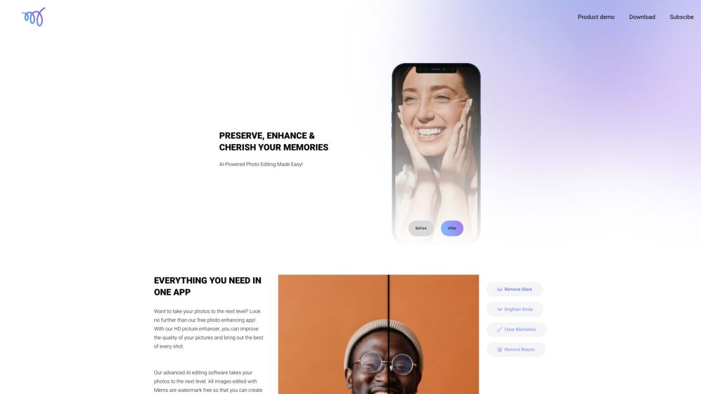 Mems - AI Photo Enhancer: Turn Old Photos into HD Masterpieces